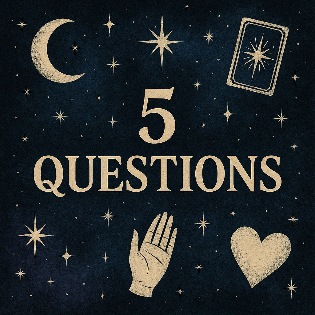 5 questions - answered via email